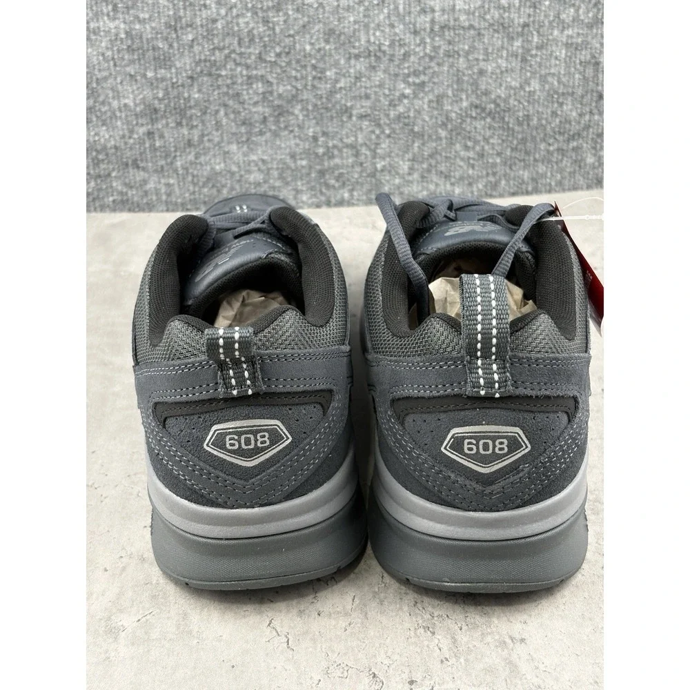 New Balance 608 V5 MX608DG5 Men's 11 Gray Leather Training Walking Shoes NWOB